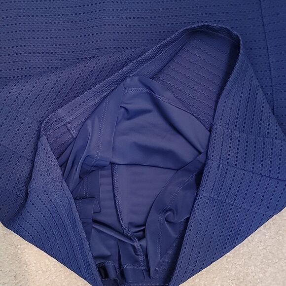 Reiss mesh sleeve Rita dress Indigo blue - Picture 14 of 15